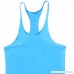 Sleeveless Muscle Vest,Donci Fitness Bodybuilding Top Workout Gym Sport Tanks Breathable Summer New Tee Light Blue B07Q34GQ34
